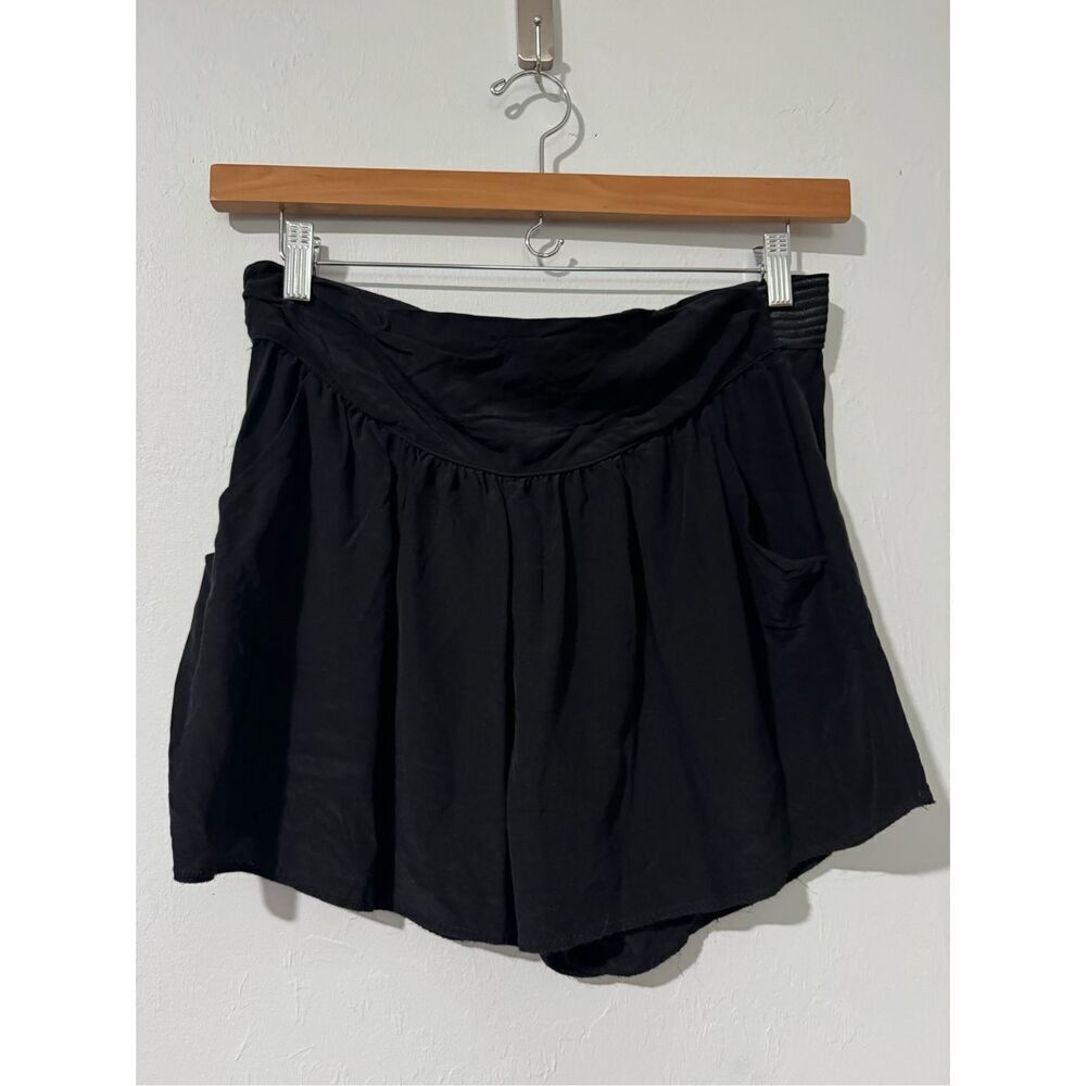 Wilfred black silk shorts M